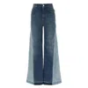 Stella Mccartney Double Vintage Blue Tones Slim Leg Jeans In Blue