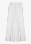 Stella Mccartney Wide-leg Wool Pants In Cream