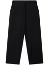 Stella Mccartney Wide-leg Wool Trousers In Black