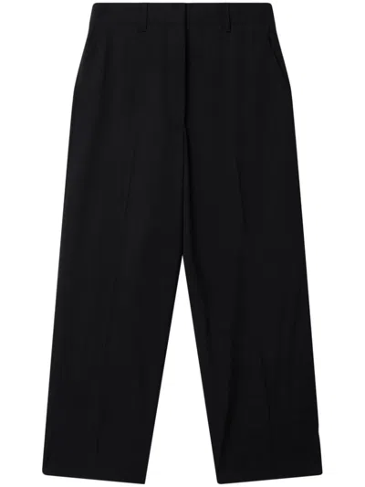 Stella Mccartney Wide-leg Wool Trousers In Black