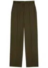 Stella Mccartney Shiny Tailoring Loose Trousers In Green