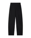 Stella Mccartney Wide-legged Wool Casual Trousers In Black