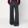 Stella Mccartney Wide-leg Wool Tailored Pants In Blue