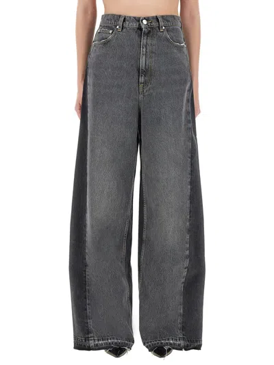 Stella Mccartney Wide-leg Denim Jeans In Black