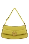 STELLA MCCARTNEY STELLA MCCARTNEY WOMAN ACID GREEN ALTER MAT SHOULDER BAG