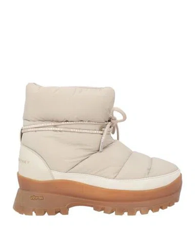 Stella Mccartney Woman Ankle Boots Beige Size 8 Textile Fibers