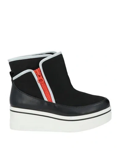 Stella Mccartney Woman Ankle Boots Black Size 5 Synthetic Material, Textile Fibers