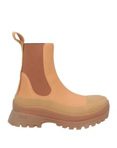 Stella Mccartney 50mm Trace Sport Alter Faux Nappa Boots In Brown
