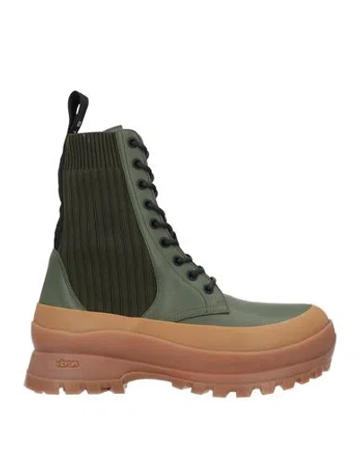 Stella Mccartney Woman Ankle Boots Dark Green Size 6 Synthetisches Material