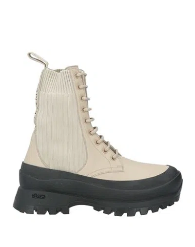 Stella Mccartney Woman Ankle Boots Light Grey Size 8 Synthetisches Material In Brown