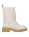 Stella Mccartney Woman Ankle Boots Off White Size 9 Textile Fibers