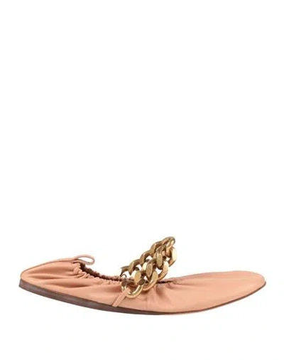 Stella Mccartney Woman Ballet Flats Antique Rose Size 7.5 Textile Fibers In Pink