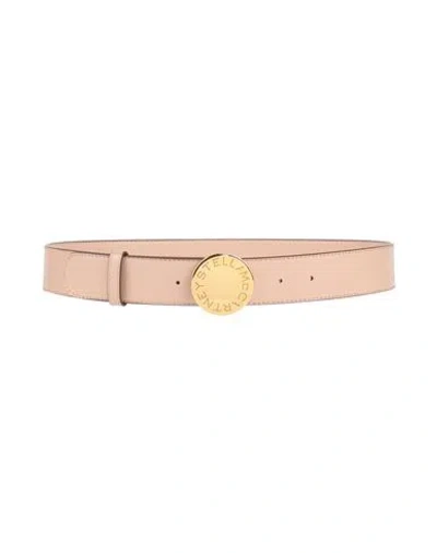 Stella Mccartney Woman Belt Blush Size 36 Textile Fibers In Pink