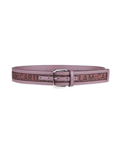 Stella Mccartney Woman Belt Mauve Size 30 Textile Fibers In Purple