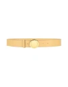 Stella Mccartney Woman Belt Pastel Yellow Size 34 Textile Fibers