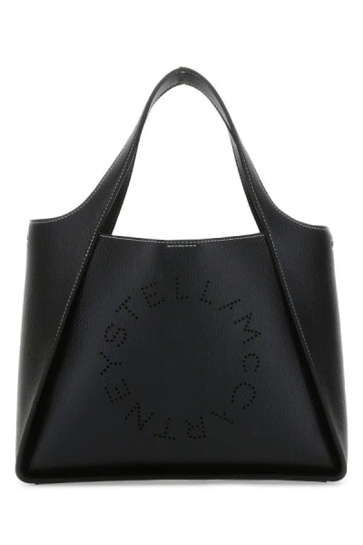 Stella Mccartney Woman Black Alter Mat Stella Logo Shoulder Bag