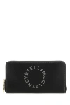 Stella Mccartney Alter Nappa Continental Wallet In Black