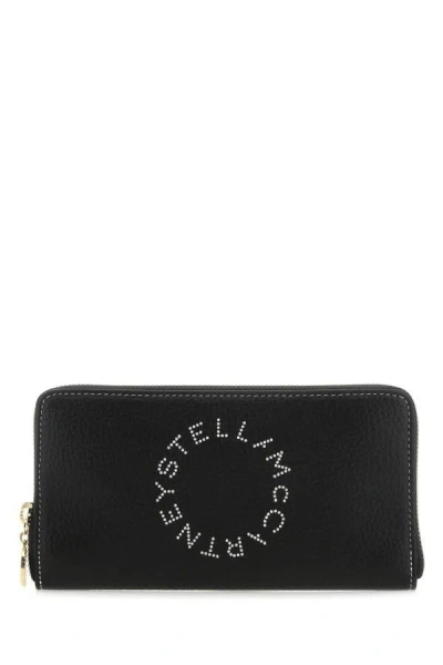 STELLA MCCARTNEY STELLA MCCARTNEY WOMAN BLACK GRAINY MAT WALLET