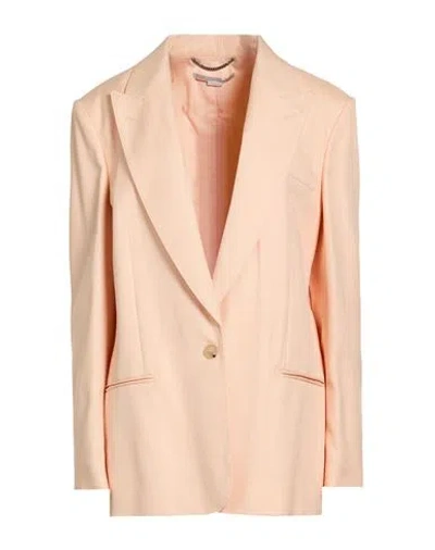 Stella Mccartney Woman Blazer Apricot Size 6-8 Viscose In Orange