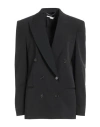 Stella Mccartney Double-breasted Wool Blazer In Black