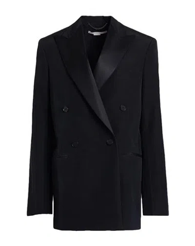 Stella Mccartney Woman Blazer Black Size 2-4 Viscose, Linen, Polyester