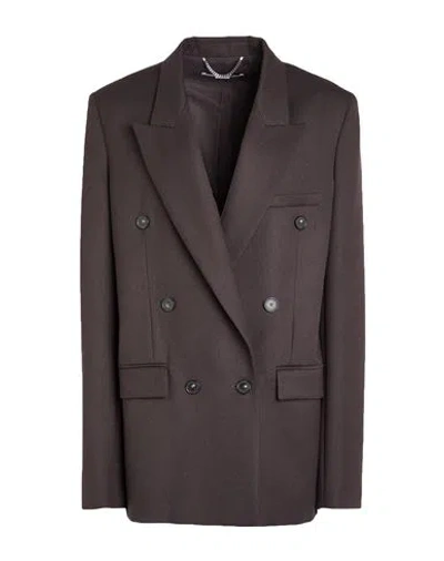 Stella Mccartney Woman Blazer Chocolate Brown Size 4-6 Wool