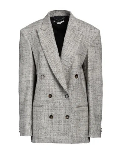 Stella Mccartney Woman Blazer Grey Size 4-6 Wool