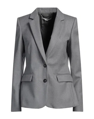 Stella Mccartney Woman Blazer Grey Size 8-10 Wool In Gray