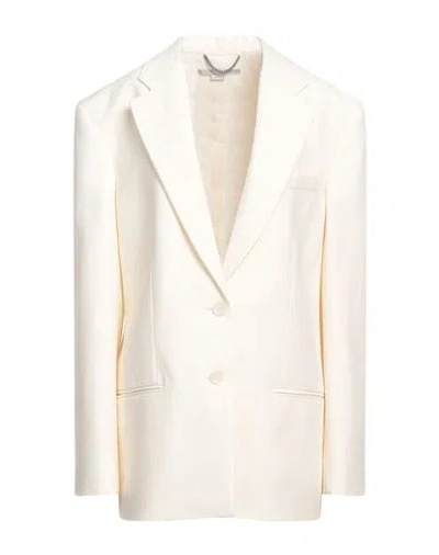 Stella Mccartney Woman Blazer Ivory Size 2-4 Wool In White