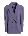 Stella Mccartney Woman Blazer Light Purple Size 6-8 Wool, Elastane