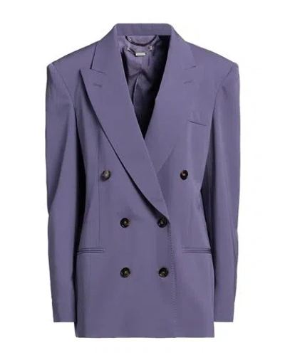 Stella Mccartney Woman Blazer Light Purple Size 4-6 Wool, Elastane