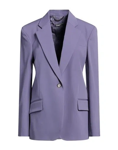 Stella Mccartney Woman Blazer Light Purple Size 8-10 Wool In Blue