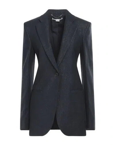 Stella Mccartney Woman Blazer Midnight Blue Size 8-10 Wool, Polyamide