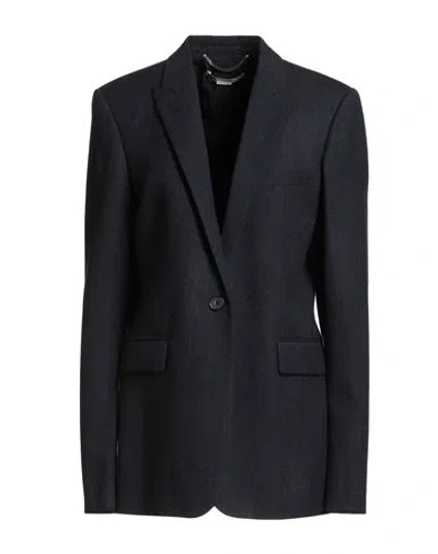 Stella Mccartney Woman Blazer Navy Size 6-8 Wool In Black