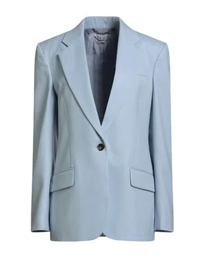 Stella Mccartney Woman Blazer Sky Blue Size 8-10 Wool In Multi