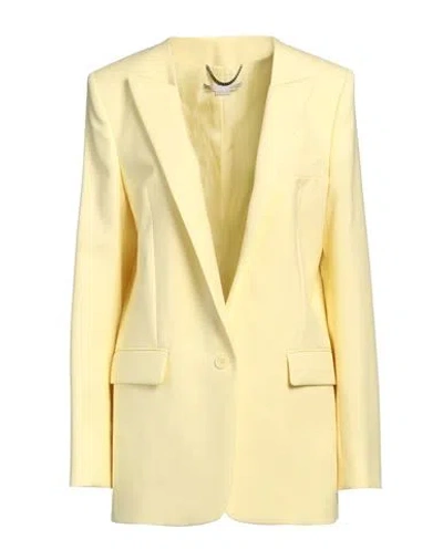 Stella Mccartney Woman Blazer Yellow Size 6-8 Wool In Yellow
