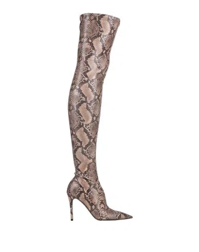 Stella Mccartney Woman Boot Sand Size 6 Synthetisches Material In Brown