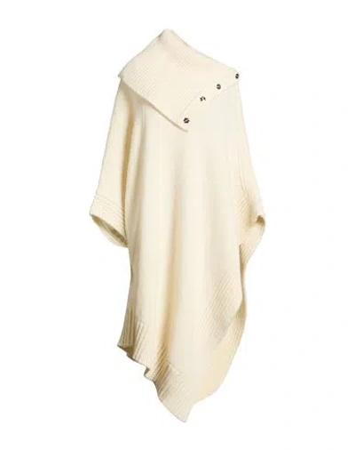 Stella Mccartney Woman Cape Ivory Size M Virgin Wool, Polyamide In Neutral