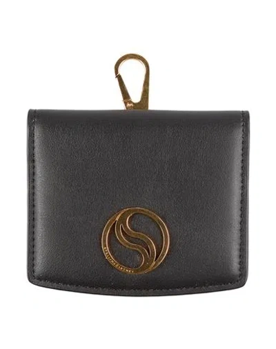 Stella Mccartney Woman Cardholder Black Size - Textile Fibers