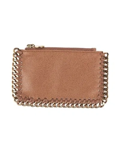 Stella Mccartney Woman Cardholder Brown Size - Textile Fibers