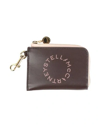 Stella Mccartney Woman Cardholder Chocolate Brown Size - Textile Fibers