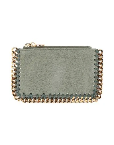Stella Mccartney Woman Cardholder Military Green Size - Textile Fibers