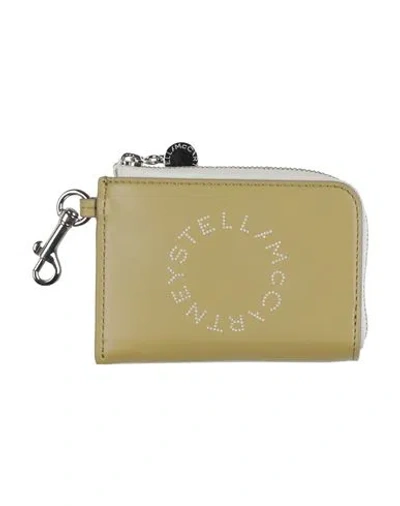 Stella Mccartney Woman Cardholder Sage Green Size - Textile Fibers