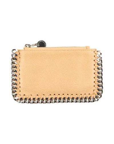 Stella Mccartney Woman Cardholder Sand Size - Textile Fibers
