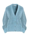 STELLA MCCARTNEY STELLA MCCARTNEY WOMAN CARDIGAN AZURE SIZE L POLYAMIDE, VIRGIN WOOL