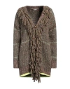 Stella Mccartney Woman Cardigan Khaki Size Xs Cotton, Wool, Viscose, Polyamide, Polyester In Beige