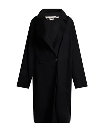 Stella Mccartney Woman Coat Black Size 14-16 Wool