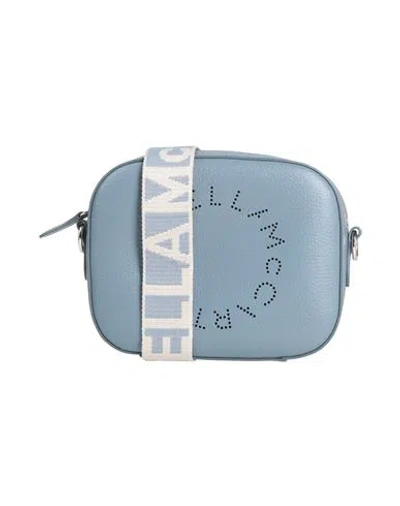 Stella Mccartney Woman Cross-body Bag Slate Blue Size - Polyurethane, Polyamide