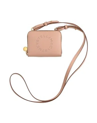 Stella Mccartney Woman Crossbody Wallet Blush Size - Textile Fibers In Pink