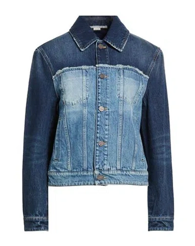 Stella Mccartney Woman Denim Outerwear Blue Size L Cotton